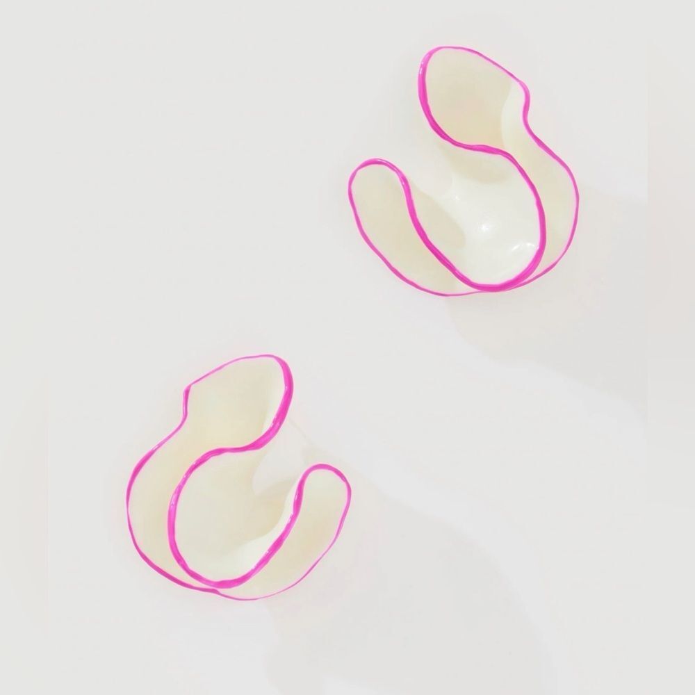 8 Other Reasons Pink & White Hypoallergenic Earrings(NWOT)